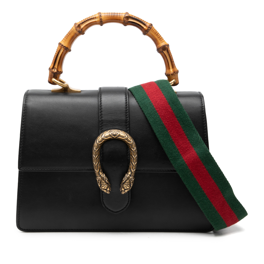 Pre-Loved Gucci Medium Calfskin Bamboo Dionysus Web Satchel